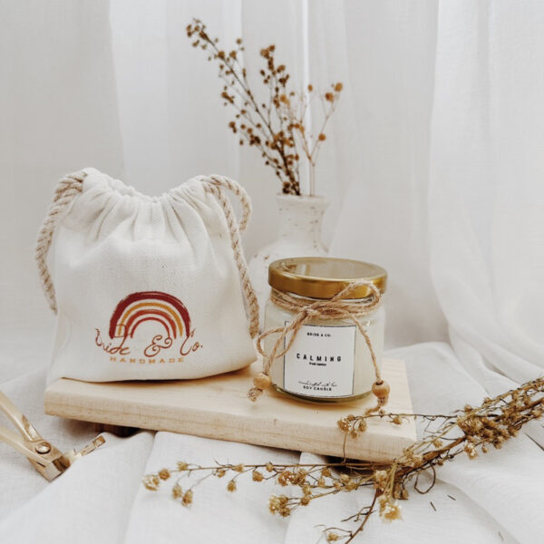 CALMING Fresh Bamboo Scent Soy Wax Candle - Image 6