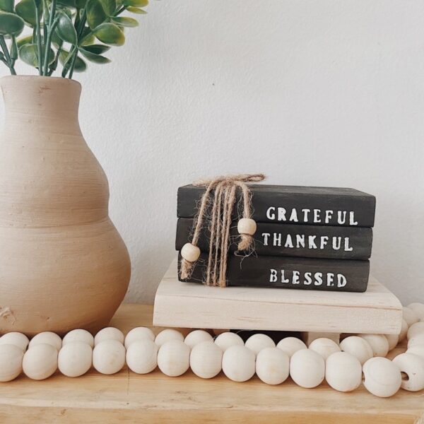 Wooden Mini Book Stack (Maggie) - Image 9