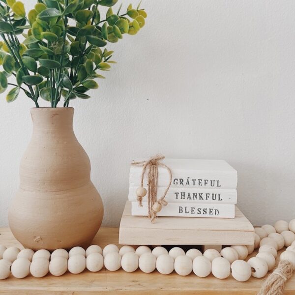 Wooden Mini Book Stack (Maggie) - Image 5