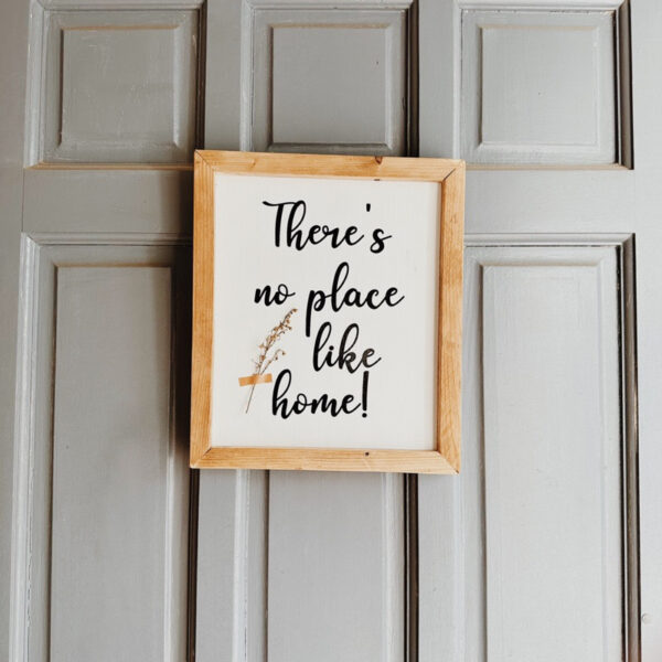 “There’s No Place Like Home” Framed Wood Sign/ Wall Art - Image 8