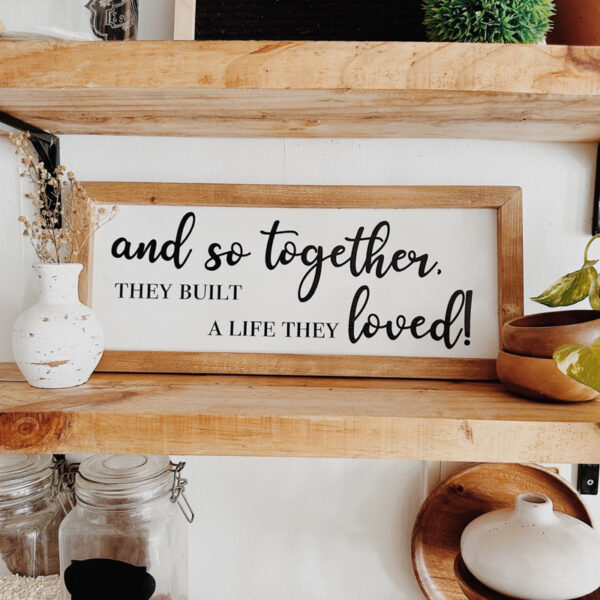 “And So Together..” Framed Wood Sign/ Wall Art - Image 2