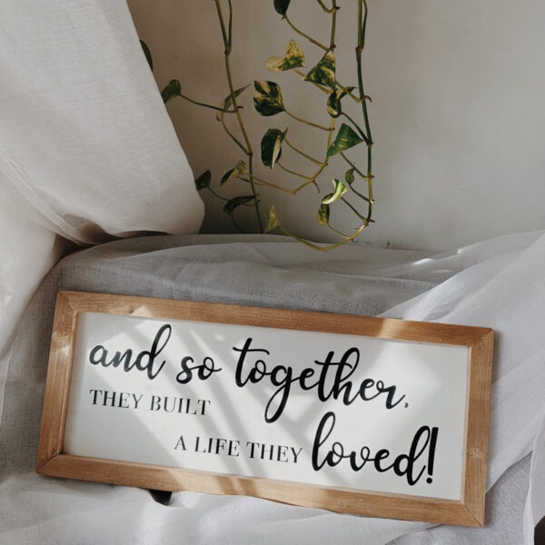 “And So Together..” Framed Wood Sign/ Wall Art - Image 8