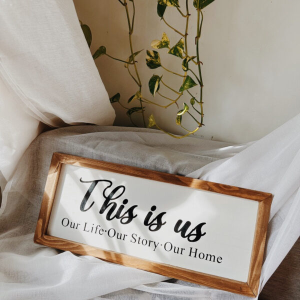 “This is Us…” Framed Wood Sign/ Wall Art - Image 2