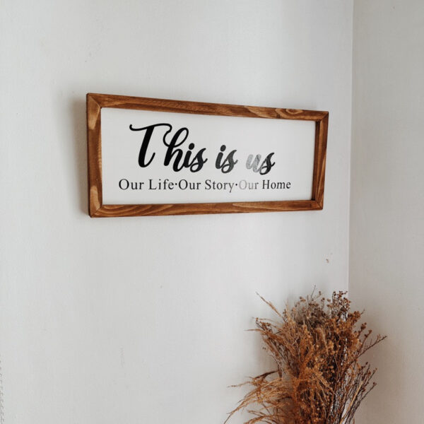 “This is Us…” Framed Wood Sign/ Wall Art - Image 4