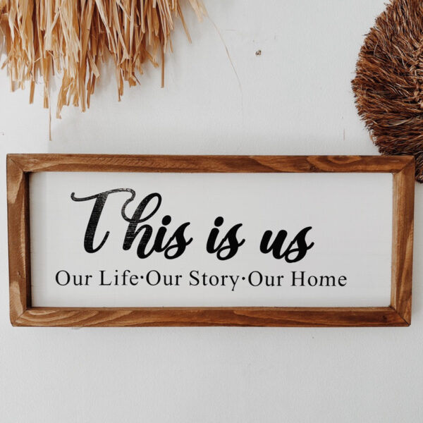 “This is Us…” Framed Wood Sign/ Wall Art - Image 7