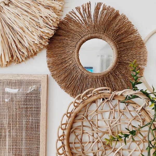 Jute Mirror Round 5” (Omari) - Image 7