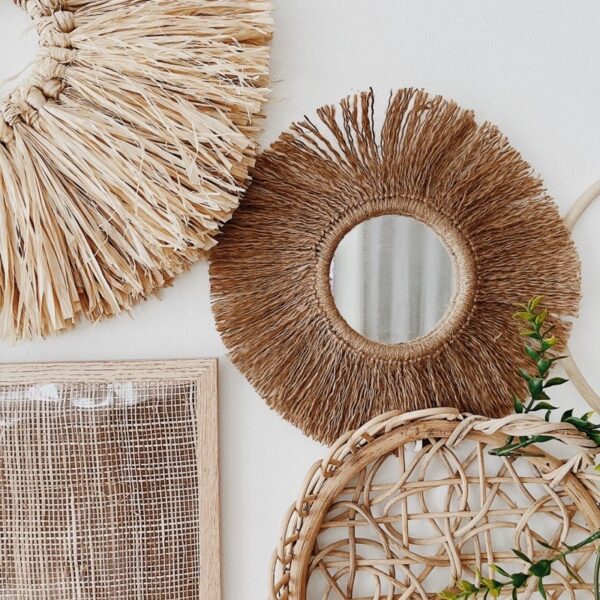Jute Mirror Round 5” (Omari) - Image 6