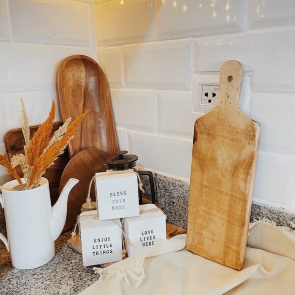Farmhouse Wooden Blocks Decorative Signs - Image 8