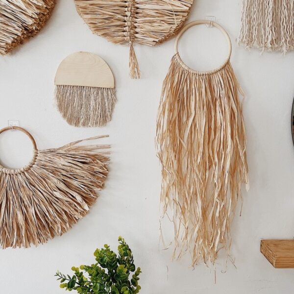 Rafia Long Hair Wall Hang (Helen) - Image 9