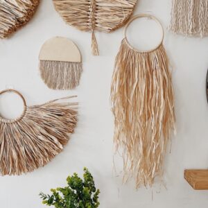 Rafia Long Hair Wall Hang (Helen)