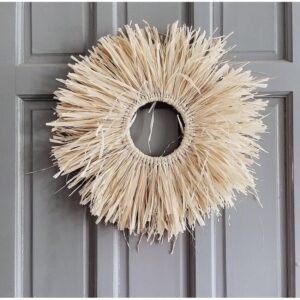 Rafia Round wall/door Hang