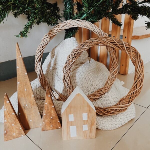 Scandinavian Wooden House Tabletop Decor(Sarina) - Image 8