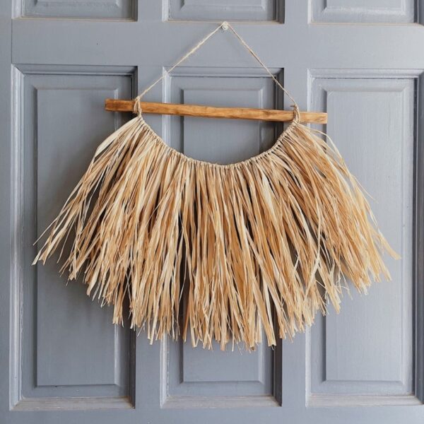 Rafia Wall Hanging Tribal with dowel (Rhoda) - Image 5