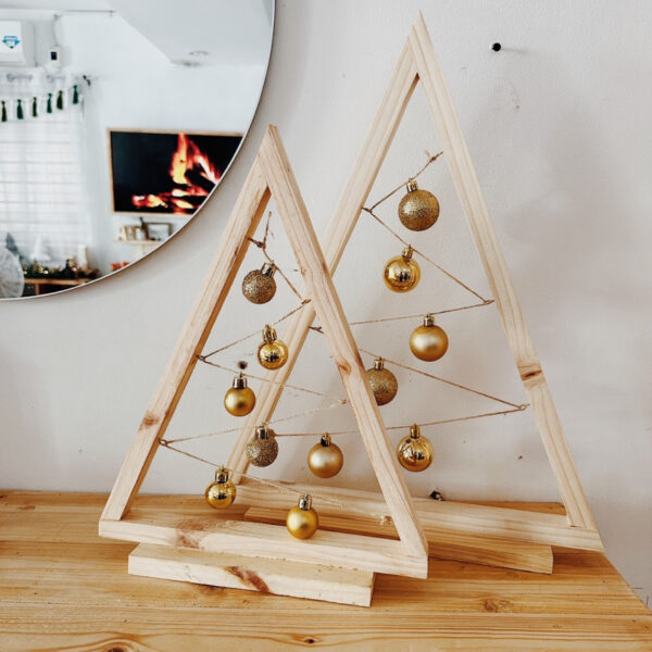 Minimalist Wooden Christmas Tree Set of 2 (Mildred) - Image 11