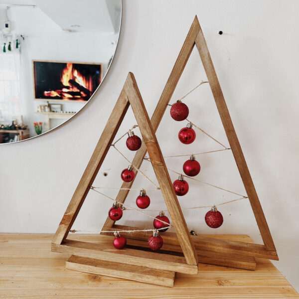Minimalist Wooden Christmas Tree Set of 2 (Mildred) - Image 10