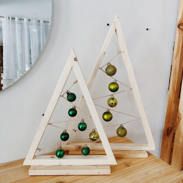 Minimalist Wooden Christmas Tree Set of 2 (Mildred) - Image 9