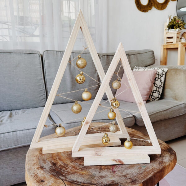Minimalist Wooden Christmas Tree Set of 2 (Mildred) - Image 8