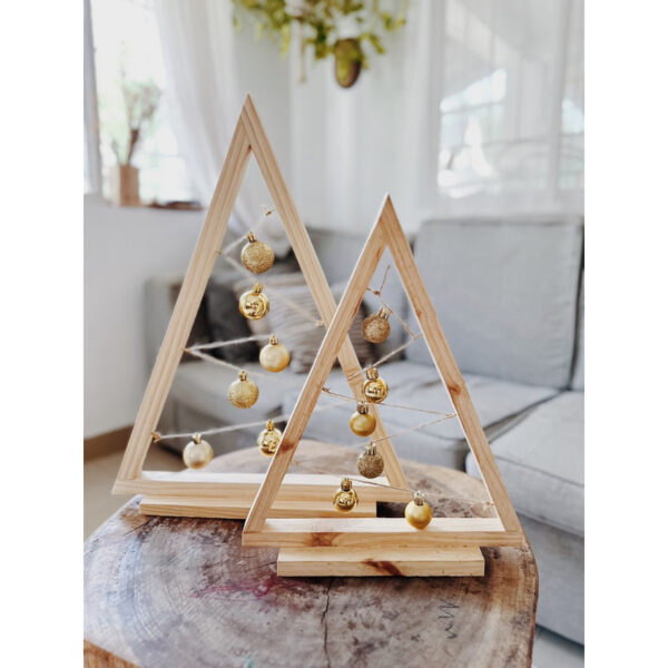 Minimalist Wooden Christmas Tree Set of 2 (Mildred) - Image 3