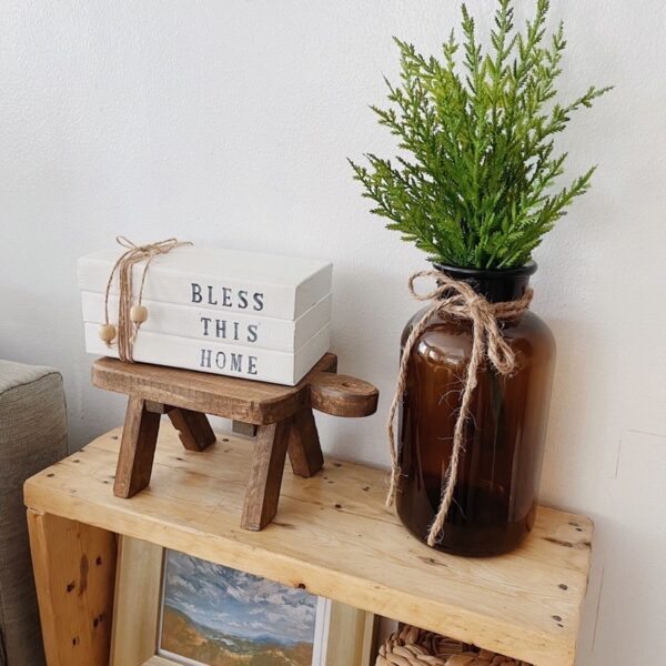 Wooden Book Stacks Farmhouse/Country Decor (Wendy) - Image 15