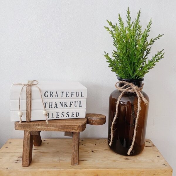 Wooden Book Stacks Farmhouse/Country Decor (Wendy) - Image 11