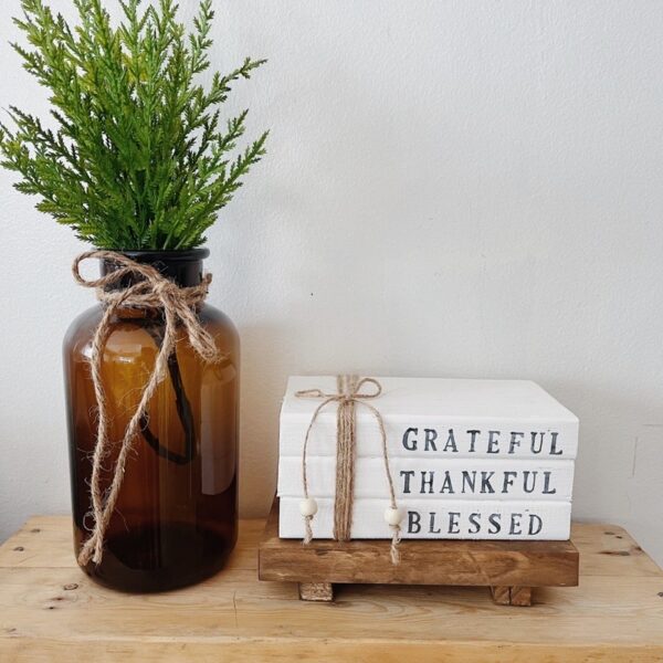 Wooden Book Stacks Farmhouse/Country Decor (Wendy) - Image 10