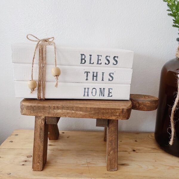 Wooden Book Stacks Farmhouse/Country Decor (Wendy) - Image 6