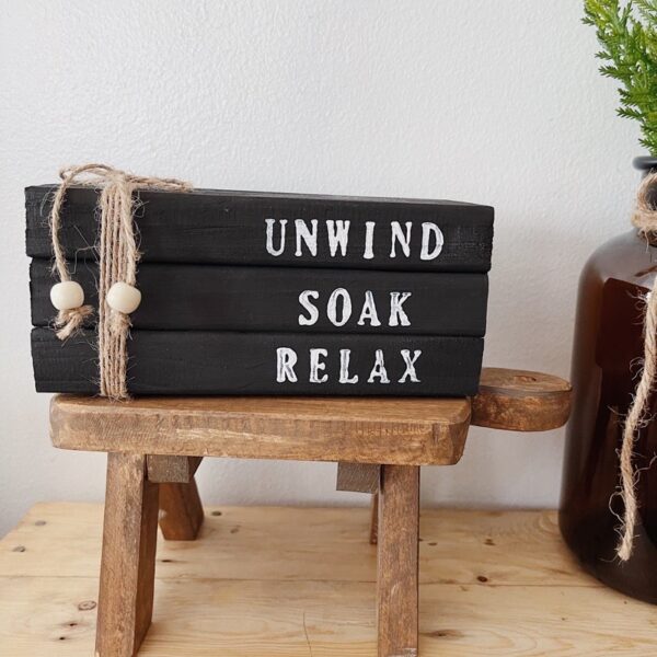 Wooden Book Stacks Farmhouse/Country Decor (Wendy) - Image 17