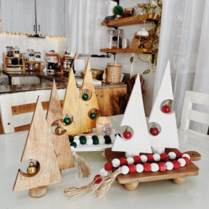 Wooden Christmas Tree with Hole set of 2 (Holland)