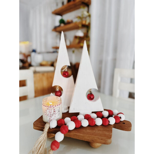 Wooden Christmas Tree with Hole set of 2 (Holland) - Image 4