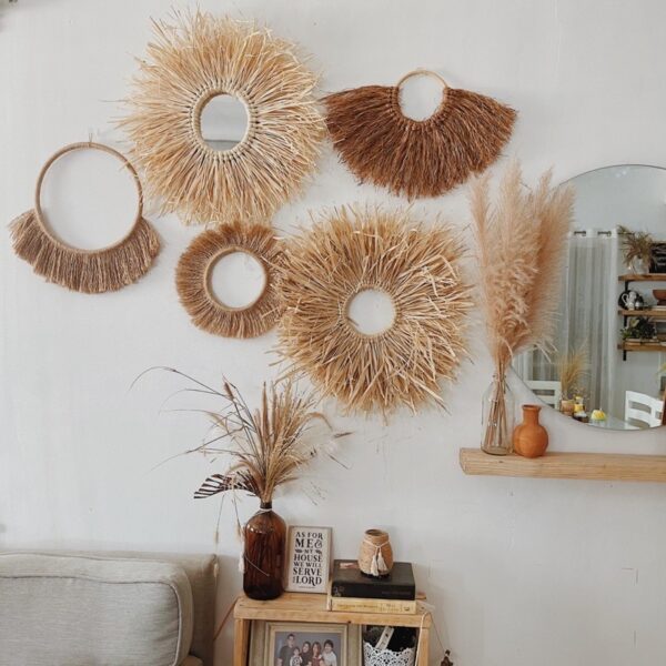 ROUND BOHO WALL HANG SET OF 5 pcs - Image 7