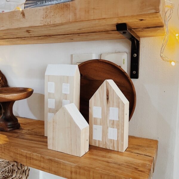 Wooden Scandinavian House Set of 3 (Salome) - Image 8