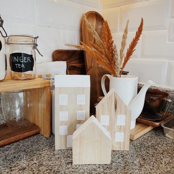 Wooden Scandinavian House Set of 3 (Salome) - Image 7