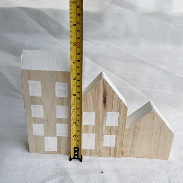 Wooden Scandinavian House Set of 3 (Salome) - Image 4