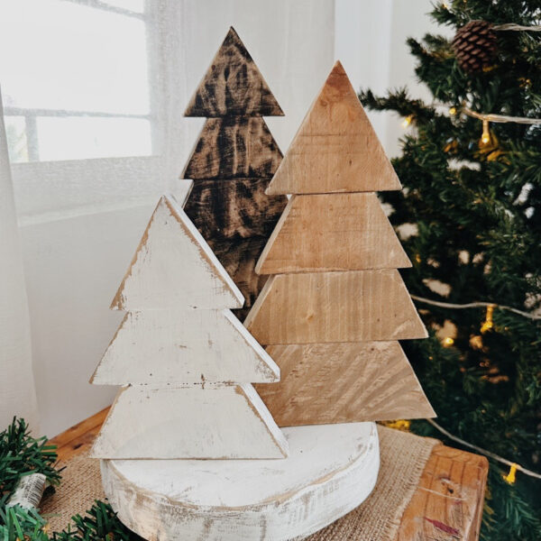 Wooden Christmas Tree Trio Decorative (Theodore) - Image 9