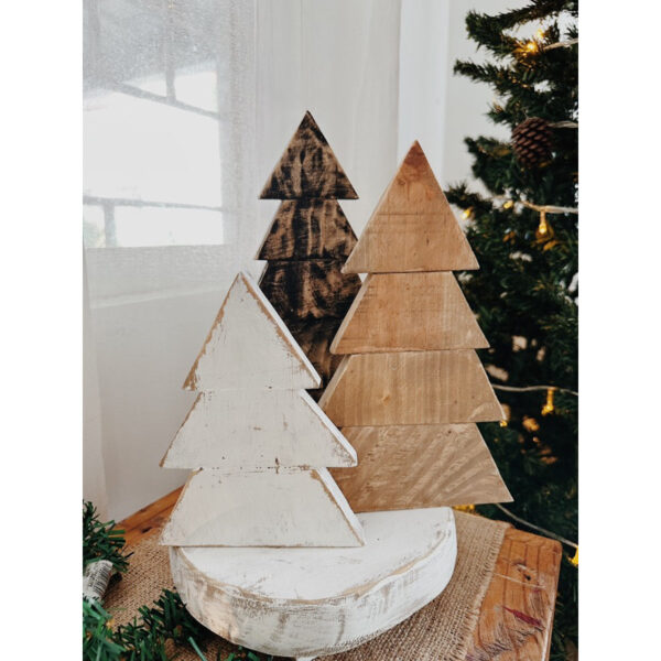 Wooden Christmas Tree Trio Decorative (Theodore) - Image 8