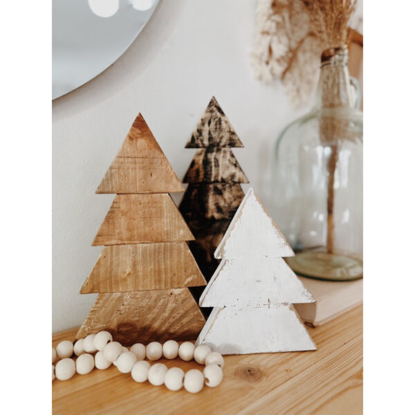 Wooden Christmas Tree Trio Decorative (Theodore) - Image 7
