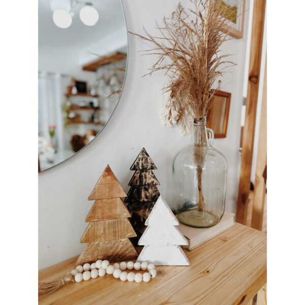 Wooden Christmas Tree Trio Decorative (Theodore) - Image 4