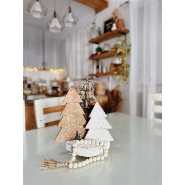 Wooden Christmas Tree Trio Decorative (Theodore) - Image 3