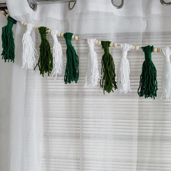 Wool Garland with beads Decorative (Gloria) - Image 6