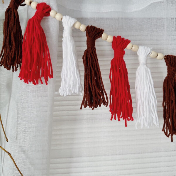 Wool Garland with beads Decorative (Gloria) - Image 5