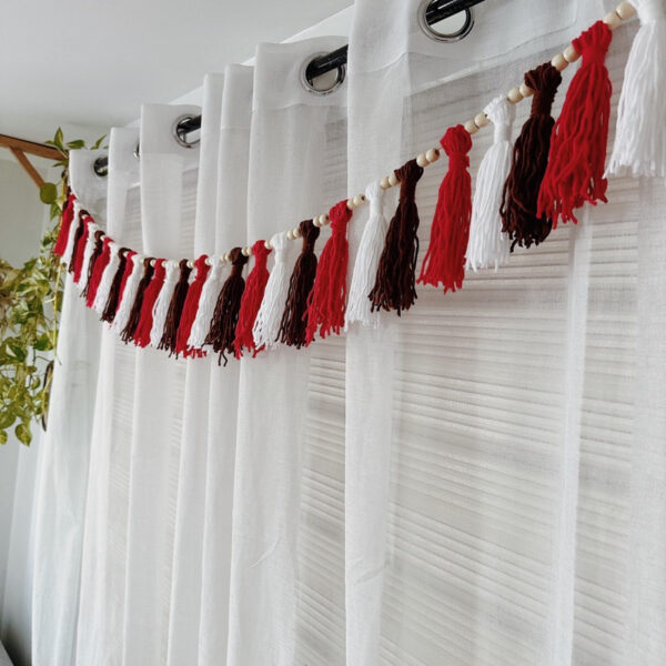 Wool Garland with beads Decorative (Gloria) - Image 4