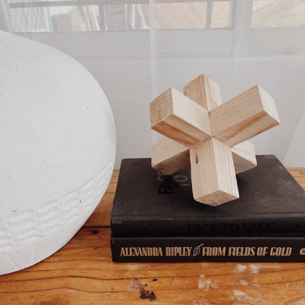 Wooden Knucklebones Giant Jackstone Decorative (Kelsey)