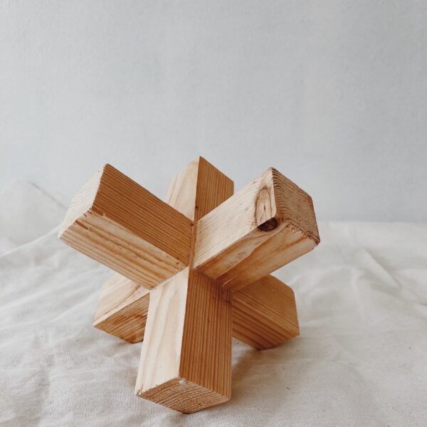 Wooden Knucklebones Giant Jackstone Decorative (Kelsey) - Image 2