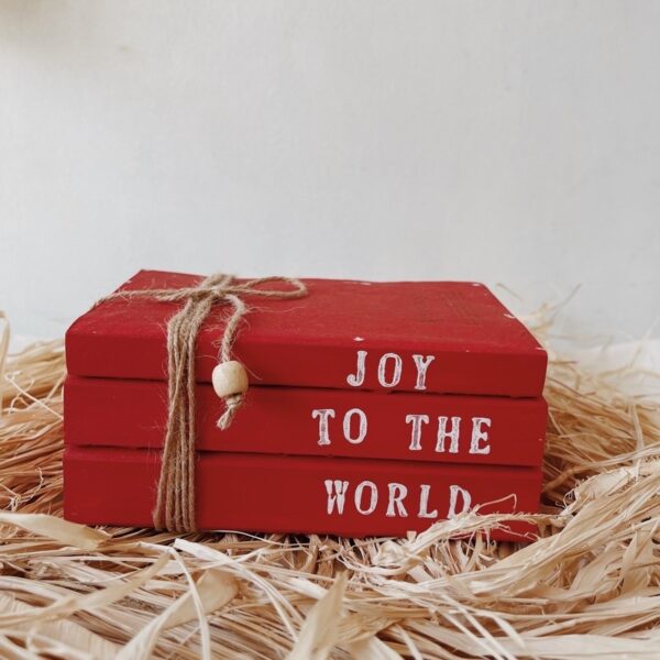 Christmas Book Stacks Farmhouse decor (Rudolph) - Image 5