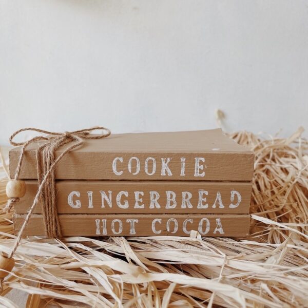 Christmas Book Stacks Farmhouse decor (Rudolph) - Image 3