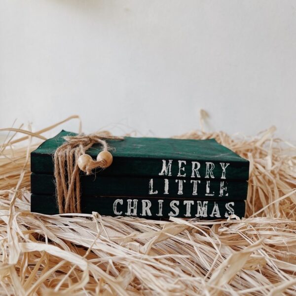 Christmas Book Stacks Farmhouse decor (Rudolph) - Image 2