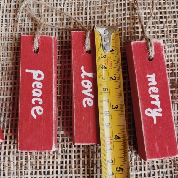 Wooden Stick Ornaments set of 4 (Suzy) - Image 6