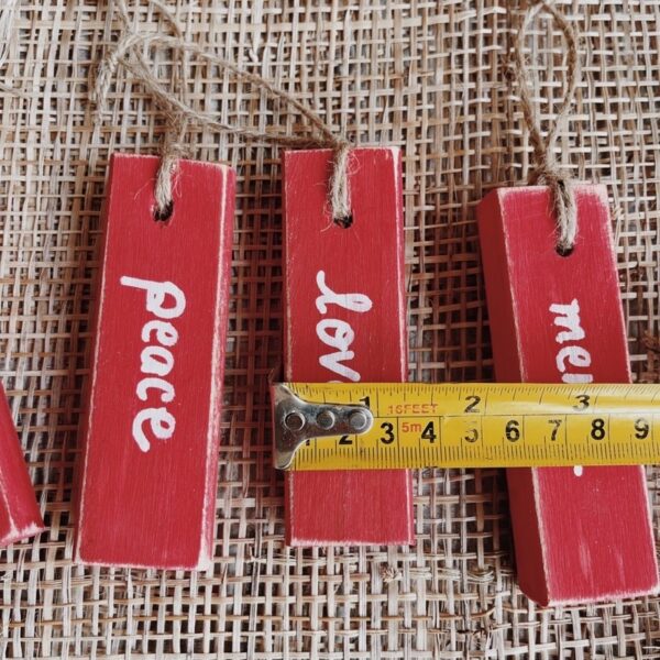 Wooden Stick Ornaments set of 4 (Suzy) - Image 5