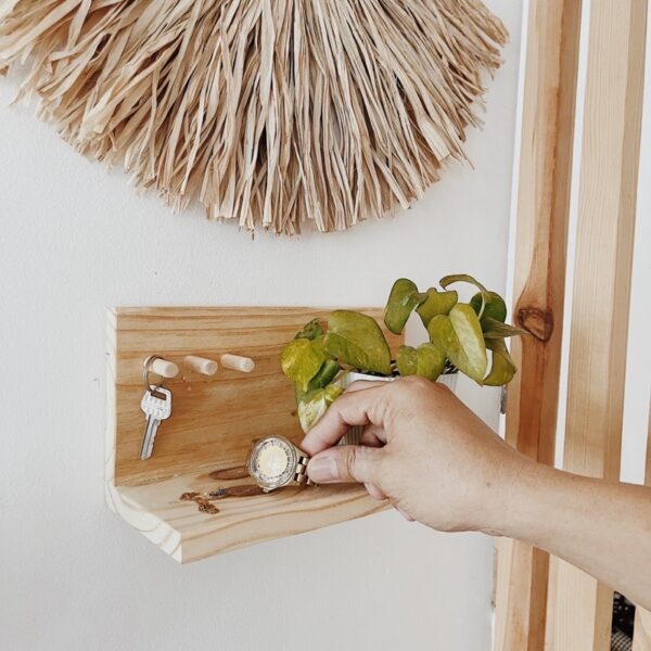 Pots and Keys Holder Shelf (Kameron) - Image 8