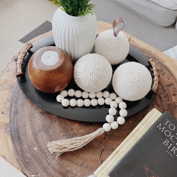 Macrame Ball Set of 3 Decorative (Molly) - Image 8